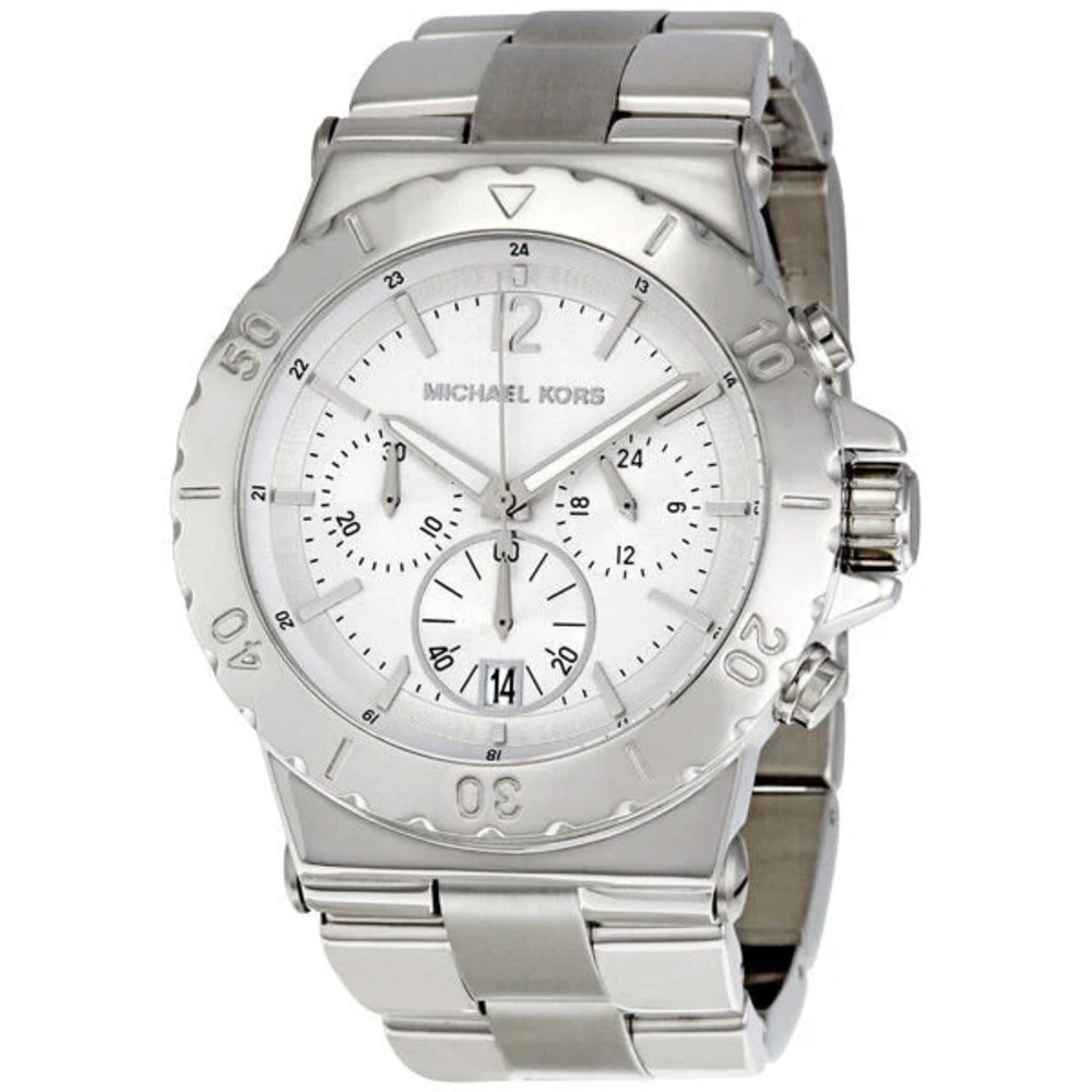 Michael Kors Unisex MK5312 Silver Stainless-Steel Quartz Chronograph Watch